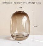 Large Brown Glass Floor Vase for Decor