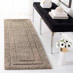 Beige Florida Shag Runner Rug - 0.61m x 2.13m
