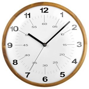 TAHITICA 30cm Silent Modern Wooden Wall Clock