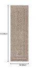 Beige Florida Shag Runner Rug - 0.61m x 2.13m