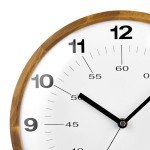 TAHITICA 30cm Silent Modern Wooden Wall Clock