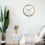 TAHITICA 30cm Silent Modern Wooden Wall Clock