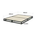 Zinus Joseph King Bed Frame - Industrial Steel Base