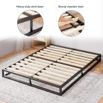 Zinus Joseph King Bed Frame - Industrial Steel Base