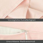 Pink Satin Cushion Covers Set of 2, 40 x 80 cm