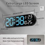 14'' LED Digital Wall Clock with Remote Control