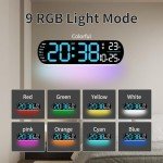 14'' LED Digital Wall Clock with Remote Control