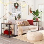 Rustic 3-Tier Side Table for Small Spaces