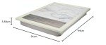 Cushioned Lap Tray with White Marble Design
