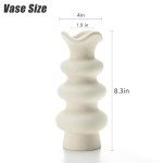 Modern White Ceramic Vase for Home Decor