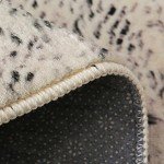 Leesentec Soft Geometric Stripe Area Rug – Beige