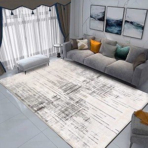Modern Grey Area Rug for Living Room 160x200 cm