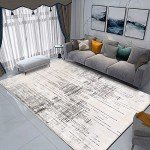 Modern Grey Area Rug for Living Room 160x200 cm