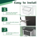 Window AC Drip Cushion with Magnetic Pad (Black)