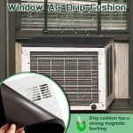 Window AC Drip Cushion with Magnetic Pad (Black)