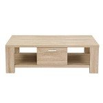 Modern Wooden Coffee Table with Storage Drawers