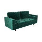 Velvet 3-Seater Corner Sofa with Chaise