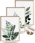 Botanical Olive Leaf Wall Art Set of 3