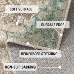 Bohemian Floral Area Rug for Living Room