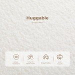 LEVEDE Beige Round Swivel Chair with Lumbar Pillow