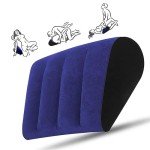 Blue Inflatable Pillow for Couples and Decor
