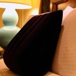 Blue Inflatable Pillow for Couples and Decor