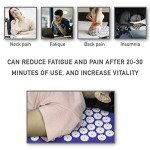 Blue Acupressure Neck Pillow for Relaxation