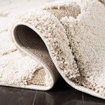 Cream and Beige Florida Shag Area Rug 0.9m x 1.5m