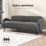 Stylish 3-Seater Boucle Sherpa Sofa Couch