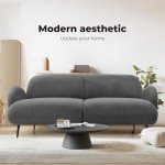 Stylish 3-Seater Boucle Sherpa Sofa Couch