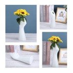Modern 9-Inch Ceramic Flower Vase with Hand Design