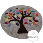 Tree of Life Hand-Felted Coaster Cushion Pad
