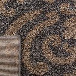 Florida Shag Grey and Beige Rectangular Rug 0.9m x 1.5m