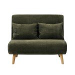 Cozy Green 2-Seater Folding Lounge Chair