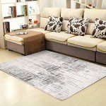 Modern Grey Area Rug for Living Room 160x200 cm