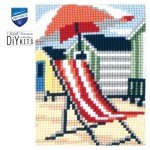 Vervaco Colorful Beach Chair Cross Stitch Cushion