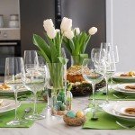 Set of 4 Clear Glass Cylinder Vases