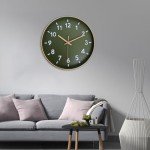 Silent 12-Inch 3D Wall Clock for Any Room