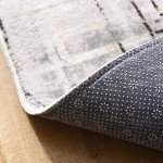 Modern Grey Area Rug for Living Room 160x200 cm