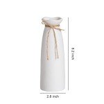 White Ceramic Flower Vase for Modern Decor