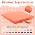 20 Pack 12" Square Floor Cushions for Kids