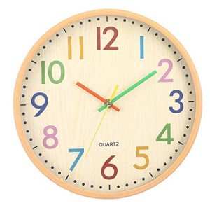 Quiet 12-Inch Wall Clock for Modern Decor
