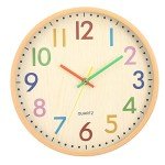 Quiet 12-Inch Wall Clock for Modern Decor