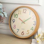 Quiet 12-Inch Wall Clock for Modern Decor