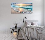 Beach Sunset Canvas Print - Framed Wall Art