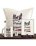 Cozy White Cushion Cover & Coffee Mug Set