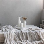 Set of 3 Distressed Ceramic Vases - White