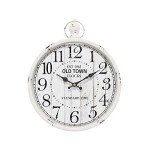 Vintage-Style Quiet Wall Clock - White 11.8