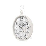 Vintage-Style Quiet Wall Clock - White 11.8