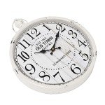Vintage-Style Quiet Wall Clock - White 11.8